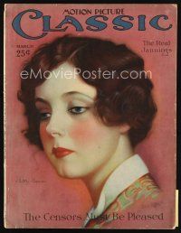 6h140 MOTION PICTURE CLASSIC magazine March 1927 art of pretty Betty Bronson by Don Reed!