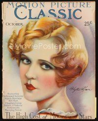 6h142 MOTION PICTURE CLASSIC magazine October 1927 art of sexy Phyllis Haver by Don Reed!