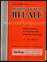 6h083 MOTION PICTURE HERALD exhibitor magazine April 10, 1954 Marilyn Monroe in River of No Return!