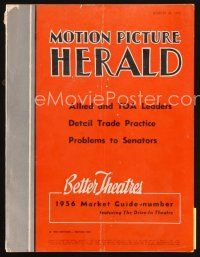 6h085 MOTION PICTURE HERALD exhibitor magazine March 24, 1956 Alexander the Great, Harder They Fall