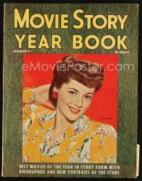 6h164 MOVIE STORY year book magazine '42 portrait of Joan Fontaine, best movies & pics of the year!