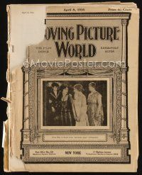 6h077 MOVING PICTURE WORLD exhibitor magazine April 8, 1916 Sherlock Holmes, Lonesome Luke!