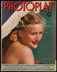 6h156 PHOTOPLAY magazine July 1939 wonderful portrait of pretty Priscilla Lane by Paul Hesse!
