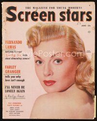6h169 SCREEN STARS magazine June 1952 c/u of sexy Lana Turner, starring in The Merry Widow!