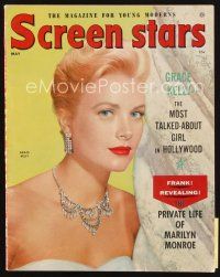 6h170 SCREEN STARS magazine May 1955 c/u of beautiful Grace Kelly, private life of Marilyn Monroe!