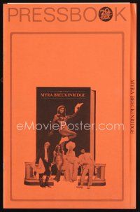 6h439 MYRA BRECKINRIDGE pressbook '70 John Huston, Mae West & sexy patriotic Raquel Welch!