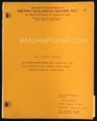 6h289 GYPSY MOTHS revised script August 1, 1967, screenplay by William Hanley!