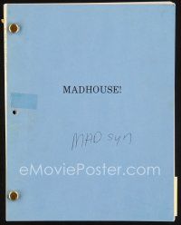6h297 MADHOUSE revised third draft script March 21, 1989, screenplay by Tom Ropelewski!