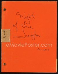 6h301 NIGHT OF THE JUGGLER script '80 revenge screenplay written by Bill Norton, Sr.!