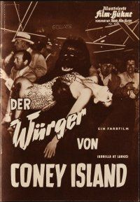 6h236 GORILLA AT LARGE German program '58 giant ape holding sexy Anne Bancroft + different images!