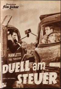 6h238 HELL DRIVERS German program '57 different images of Stanley Baker & sexy Peggy Cummins!