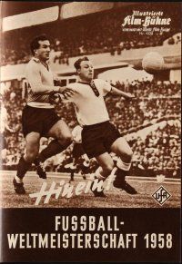 6h239 HINEIN German program '58 great soccer/football sports images from the 9th World Cup game!
