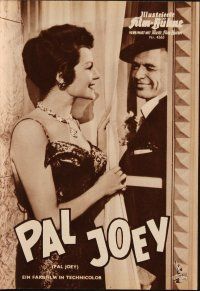 6h256 PAL JOEY German program '58 different images of Frank Sinatra w/sexy Rita Hayworth & Novak!