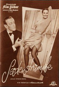 6h265 SILK STOCKINGS German program '58 different images of Fred Astaire & sexy Cyd Charisse!