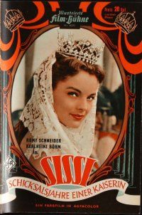 6h266 SISSI: THE FATEFUL YEARS OF AN EMPRESS German program '57 Romy Schneider in the title role!