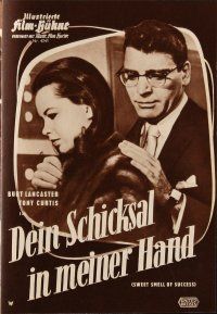 6h268 SWEET SMELL OF SUCCESS German program '58 Lancaster as Hunsecker, Curtis as Falco, different!