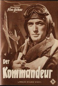 6h271 TWELVE O'CLOCK HIGH German program '58 different images of Gregory Peck in World War II!