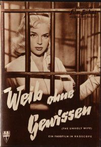 6h272 UNHOLY WIFE German program '58 many different images of sexy bad girl Diana Dors!
