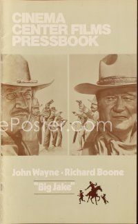 6h363 BIG JAKE pressbook '71 Richard Boone wanted gold but John Wayne gave him lead instead!