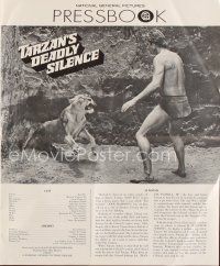 6h465 TARZAN'S DEADLY SILENCE pressbook '70 Jock Mahoney hunts Ely, most dangerous animal alive!