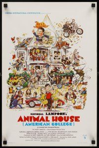 6j629 ANIMAL HOUSE Belgian '78 John Belushi, Landis classic, art by Rick Meyerowitz!