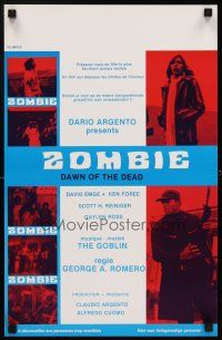 6j662 DAWN OF THE DEAD Belgian '78 George Romero, there's no more room in HELL for the dead!