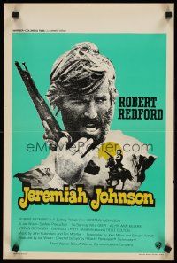 6j695 JEREMIAH JOHNSON Belgian '72 cool artwork of Robert Redford, directed by Sydney Pollack!