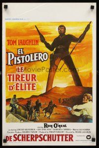 6j718 MASTER GUNFIGHTER Belgian '75 Tom Laughlin, sword-fighting cowboy western!