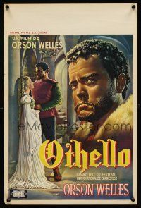 6j731 OTHELLO Belgian '52 different art of Orson Welles in the title role, William Shakespeare