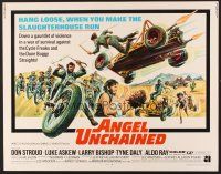 6j010 ANGEL UNCHAINED 1/2sh '70 AIP, bikers & hippies, this is the hell run that you make alone!
