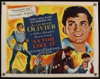 6j015 AS YOU LIKE IT 1/2sh R49 Sir Laurence Olivier in William Shakespeare's romantic comedy!