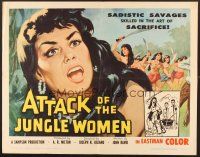 6j018 ATTACK OF THE JUNGLE WOMEN 1/2sh '59 art of sexy untamed women without morals or mercy!