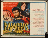 6j023 BARABBAS 1/2sh '62 Richard Fleischer, cool artwork of Anthony Quinn & Silvana Mangano!