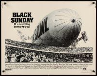 6j036 BLACK SUNDAY 1/2sh '77 Frankenheimer, Goodyear Blimp zeppelin disaster at the Super Bowl!
