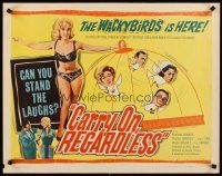 6j063 CARRY ON REGARDLESS 1/2sh '63 Sidney James, Kenneth Connor, English comedy!