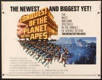 6j075 CONQUEST OF THE PLANET OF THE APES 1/2sh '72 Roddy McDowall, the revolt of the apes!