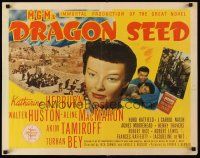 6j107 DRAGON SEED style A 1/2sh '44 asian Katherine Hepburn, from Pearl S. Buck novel!