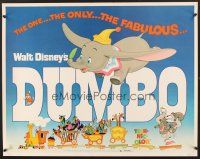 6j109 DUMBO 1/2sh R76 colorful art from Walt Disney circus elephant classic!
