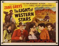 6j223 LIGHT OF WESTERN STARS 1/2sh R50 Zane Grey novel, Victor Jory, Jo Ann Sayers!