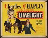 6j225 LIMELIGHT 1/2sh '52 images of aging Charlie Chaplin & pretty young Claire Bloom!