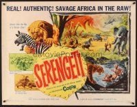 6j313 SERENGETI 1/2sh '60 savage Africa in the raw, art of natives & animals!