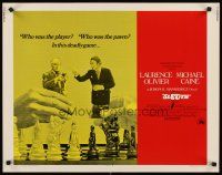 6j323 SLEUTH 1/2sh '72 Laurence Olivier & Michael Caine as chess pieces!