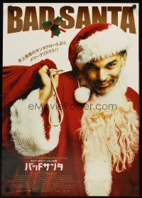 6j407 BAD SANTA Japanese '04 Billy Bob Thornton, Christmas crime comedy!