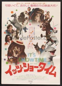 6j485 IT'S SHOWTIME Japanese '76 Roddy McDowall, Flipper & Lassie, wacky animal images!