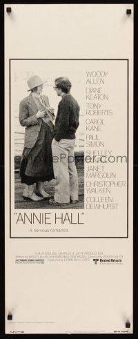 6k151 ANNIE HALL insert '77 full-length Woody Allen & Diane Keaton, a nervous romance!