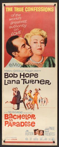 6k160 BACHELOR IN PARADISE insert '61 world's greatest lover Bob Hope romances sexy Lana Turner!