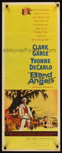 6k168 BAND OF ANGELS insert '57 Clark Gable buys beautiful slave mistress Yvonne De Carlo!