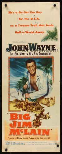 6k193 BIG JIM McLAIN insert '52 Uncle Sam said Go Get 'Em & BIG John Wayne was the man they sent!