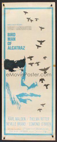 6k200 BIRDMAN OF ALCATRAZ insert '62 Burt Lancaster in John Frankenheimer's prison classic!