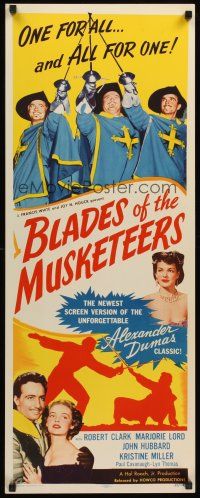 6k208 BLADES OF THE MUSKETEERS insert '53 Budd Boetticher's version of the Alexander Dumas classic!